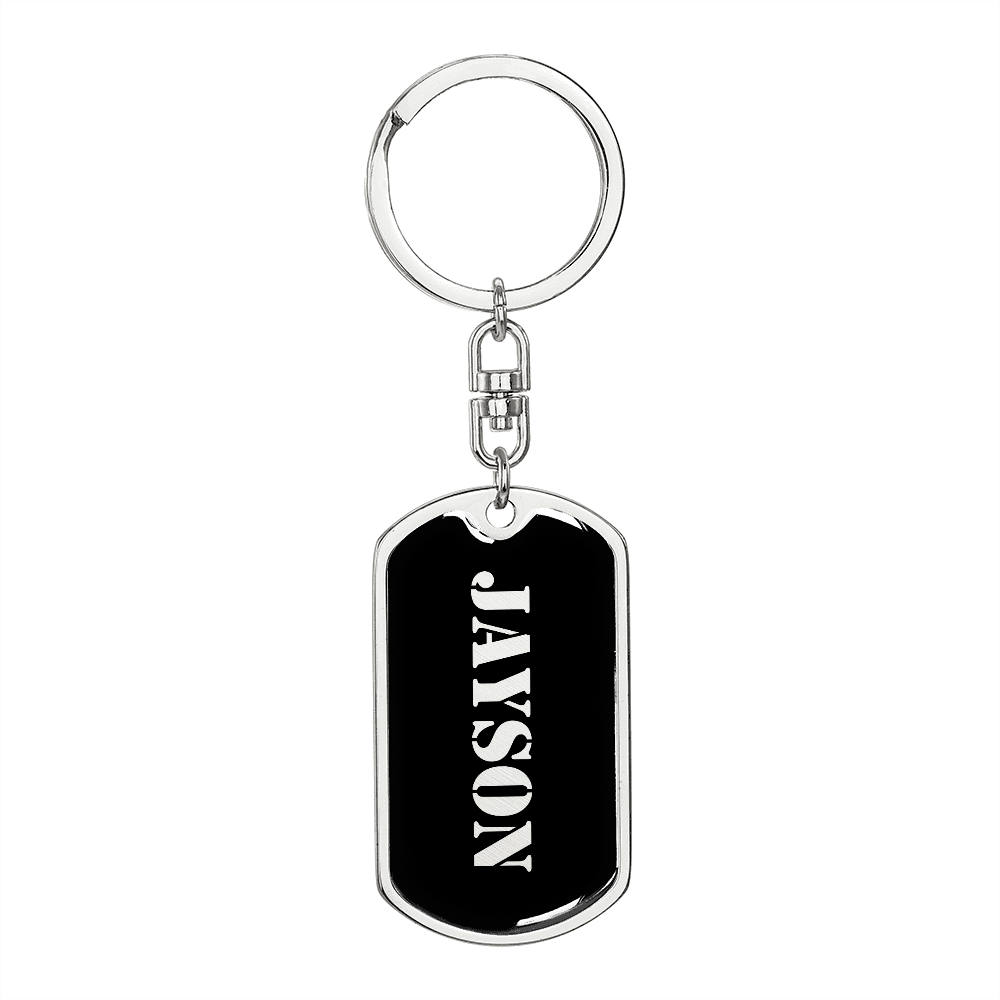 Jayson v2 - Luxury Dog Tag Keychain