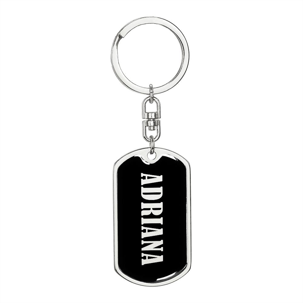 Adriana v02 - Luxury Dog Tag Keychain