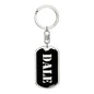 Dale v3 - Luxury Dog Tag Keychain
