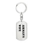 Airman's Wife - Luxury Dog Tag Keychain