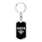 Judith v02a - Luxury Dog Tag Keychain