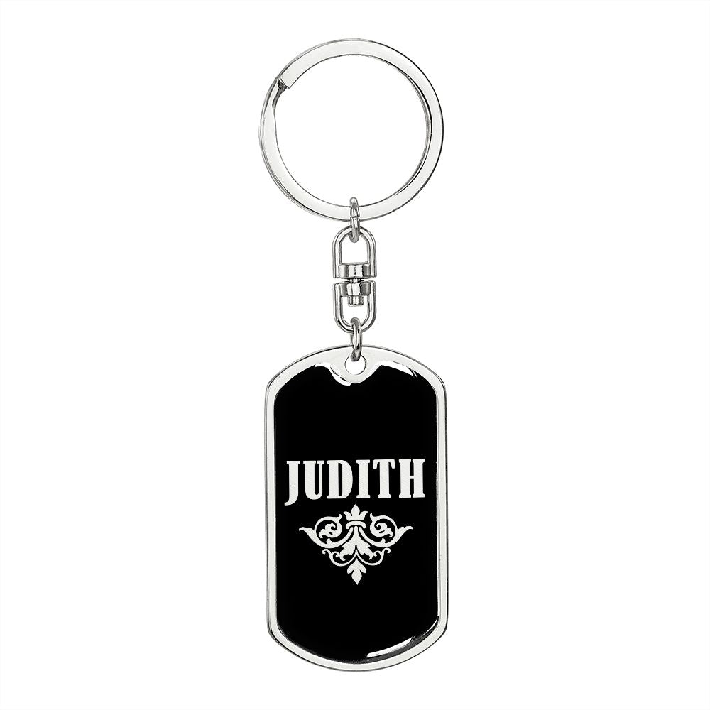 Judith v02a - Luxury Dog Tag Keychain