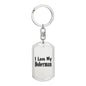 Love My Doberman - Luxury Dog Tag Keychain