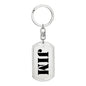 Jim - Luxury Dog Tag Keychain