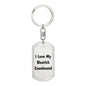 Love My Bluetick Coonhound v4 - Luxury Dog Tag Keychain