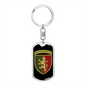 24th Mechanized Brigade (Ukraine) v3 - Luxury Dog Tag Keychain