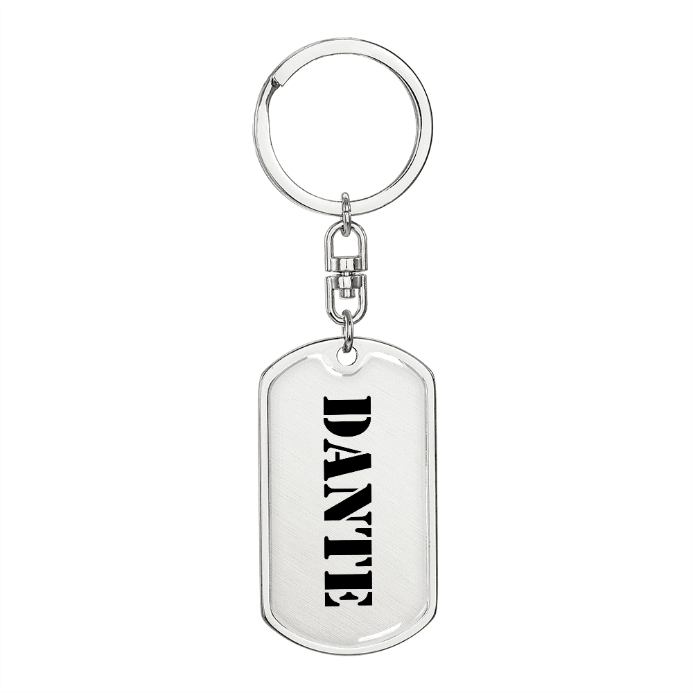 Dante - Luxury Dog Tag Keychain