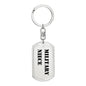 Military Niece - Luxury Dog Tag Keychain