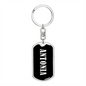 Antonia v02 - Luxury Dog Tag Keychain