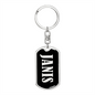 Janis v02 - Luxury Dog Tag Keychain