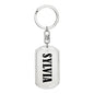 Sylvia v01 - Luxury Dog Tag Keychain