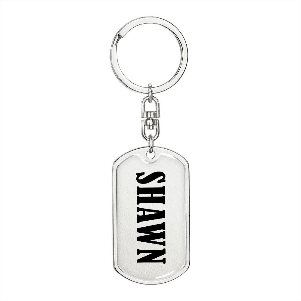 Shawn v01 - Luxury Dog Tag Keychain