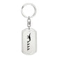 Mama Dinosaur With 4 Hatchlings - Luxury Dog Tag Keychain