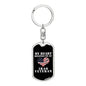 My Heart Belongs To An Iraq Veteran - Luxury Dog Tag Keychain