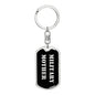 Military Mother v2 - Luxury Dog Tag Keychain