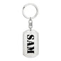 Sam - Luxury Dog Tag Keychain