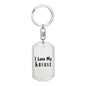 Love My Kuvasz - Luxury Dog Tag Keychain