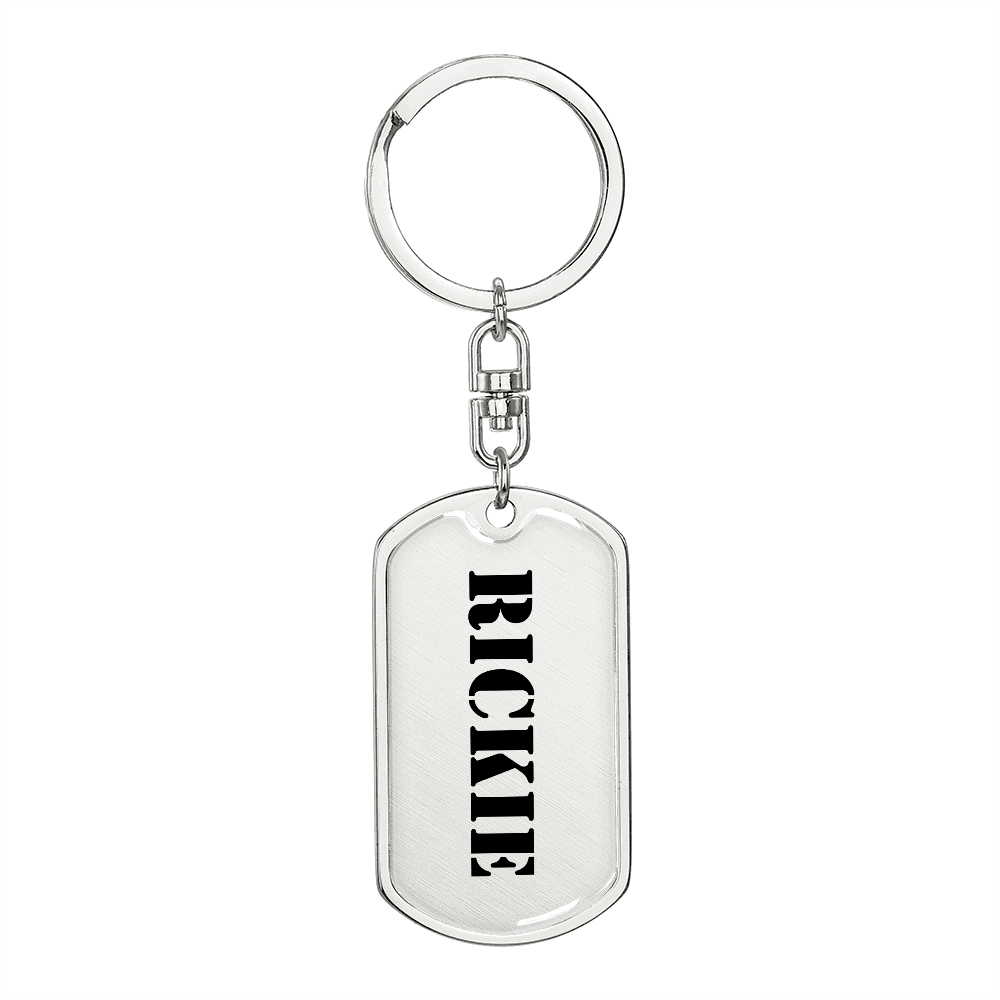 Rickie - Luxury Dog Tag Keychain