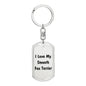Love My Smooth Fox Terrier v4 - Luxury Dog Tag Keychain