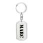 Marc - Luxury Dog Tag Keychain