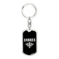 Andrea v02a - Luxury Dog Tag Keychain
