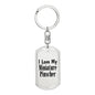 Love My Miniature Pinscher - Luxury Dog Tag Keychain