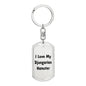 Love My Djungarian Hamster - Luxury Dog Tag Keychain