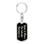 Labrador Retriever's Home v2 - Luxury Dog Tag Keychain