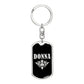 Donna v02a - Luxury Dog Tag Keychain