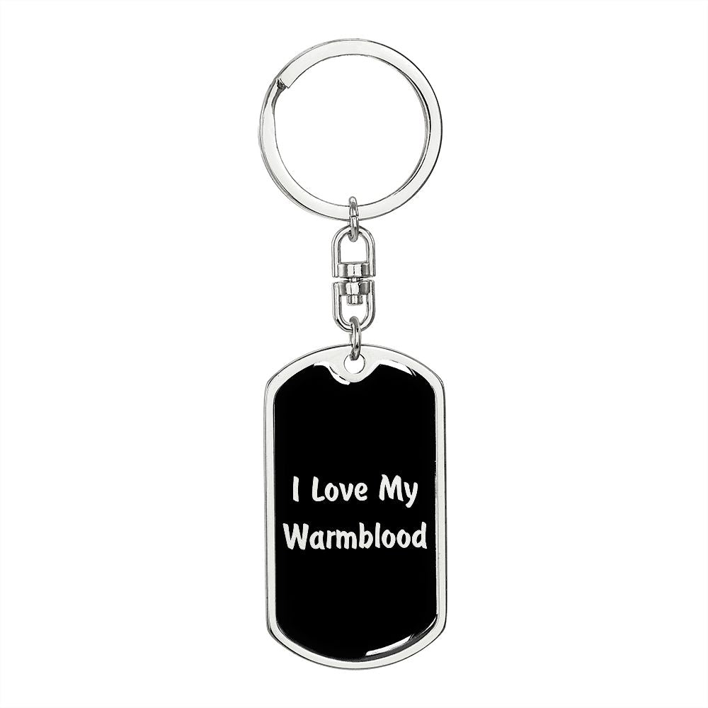 Love My Warmblood v2 - Luxury Dog Tag Keychain