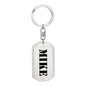 Mike - Luxury Dog Tag Keychain