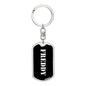 Freddy v3 - Luxury Dog Tag Keychain