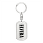 Elvira v01 - Luxury Dog Tag Keychain