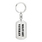 Military Veteran - Luxury Dog Tag Keychain