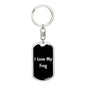 Love My Frog v2 - Luxury Dog Tag Keychain
