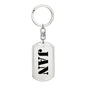 Jan - Luxury Dog Tag Keychain
