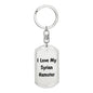 Love My Syrian Hamster - Luxury Dog Tag Keychain
