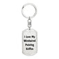 Love My Wirehaired Pointing Griffon v4 - Luxury Dog Tag Keychain