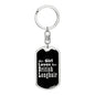 British Longhair v2 - Luxury Dog Tag Keychain