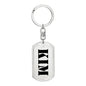 Kim - Luxury Dog Tag Keychain