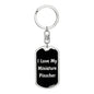 Love My Miniature Pinscher v5 - Luxury Dog Tag Keychain