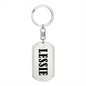 Lessie v01 - Luxury Dog Tag Keychain