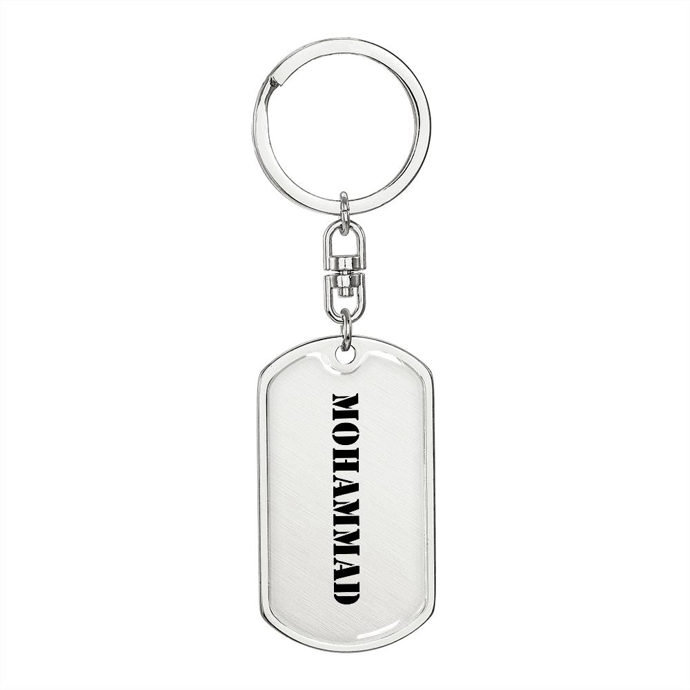 Mohammad - Luxury Dog Tag Keychain