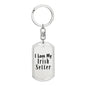 Love My Irish Setter - Luxury Dog Tag Keychain
