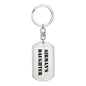 Airman's Daughter - Luxury Dog Tag Keychain