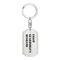 Coast Guardsman's Husband - Luxury Dog Tag Keychain