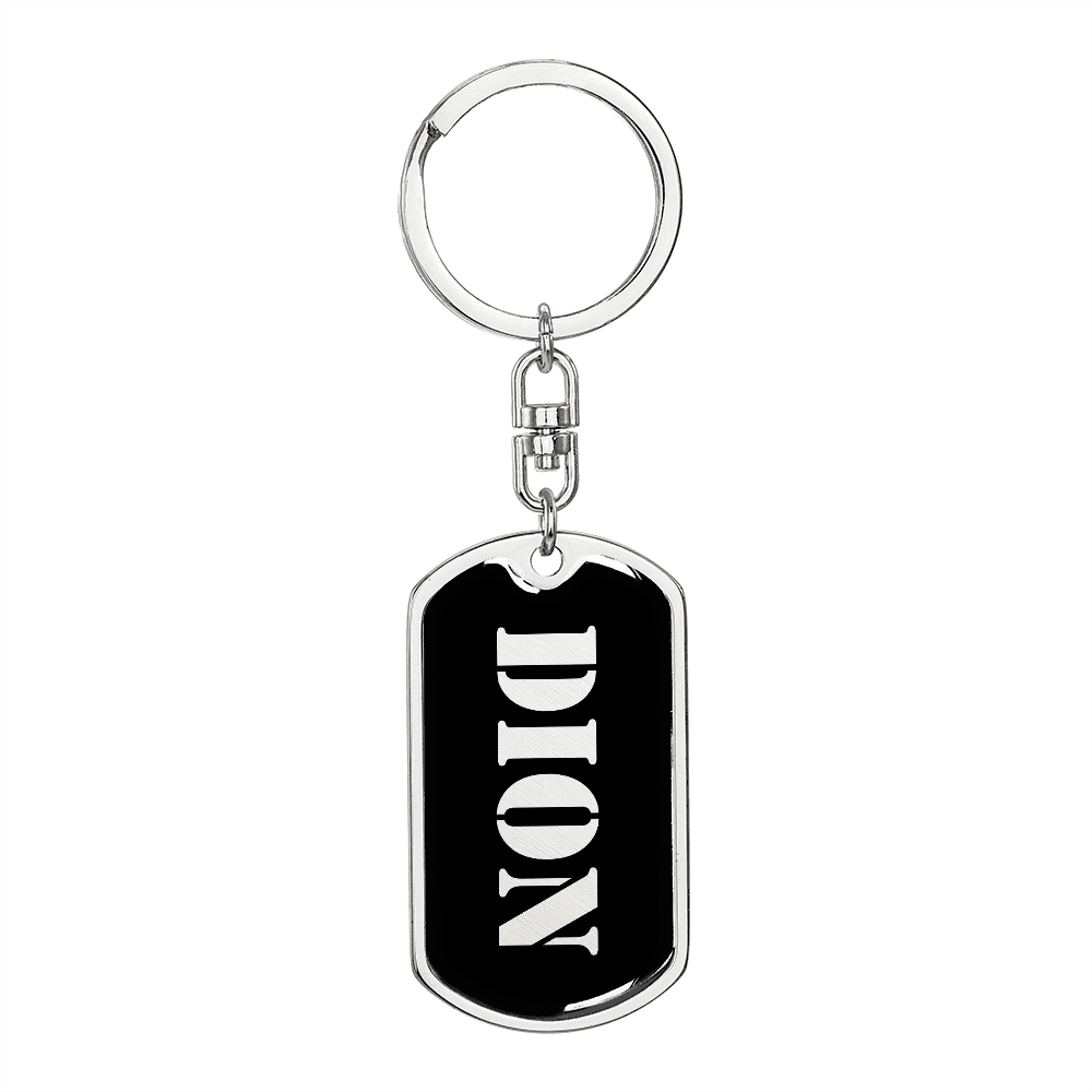 Dion v2 - Luxury Dog Tag Keychain