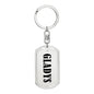 Gladys v01 - Luxury Dog Tag Keychain