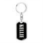 Kellie v02 - Luxury Dog Tag Keychain