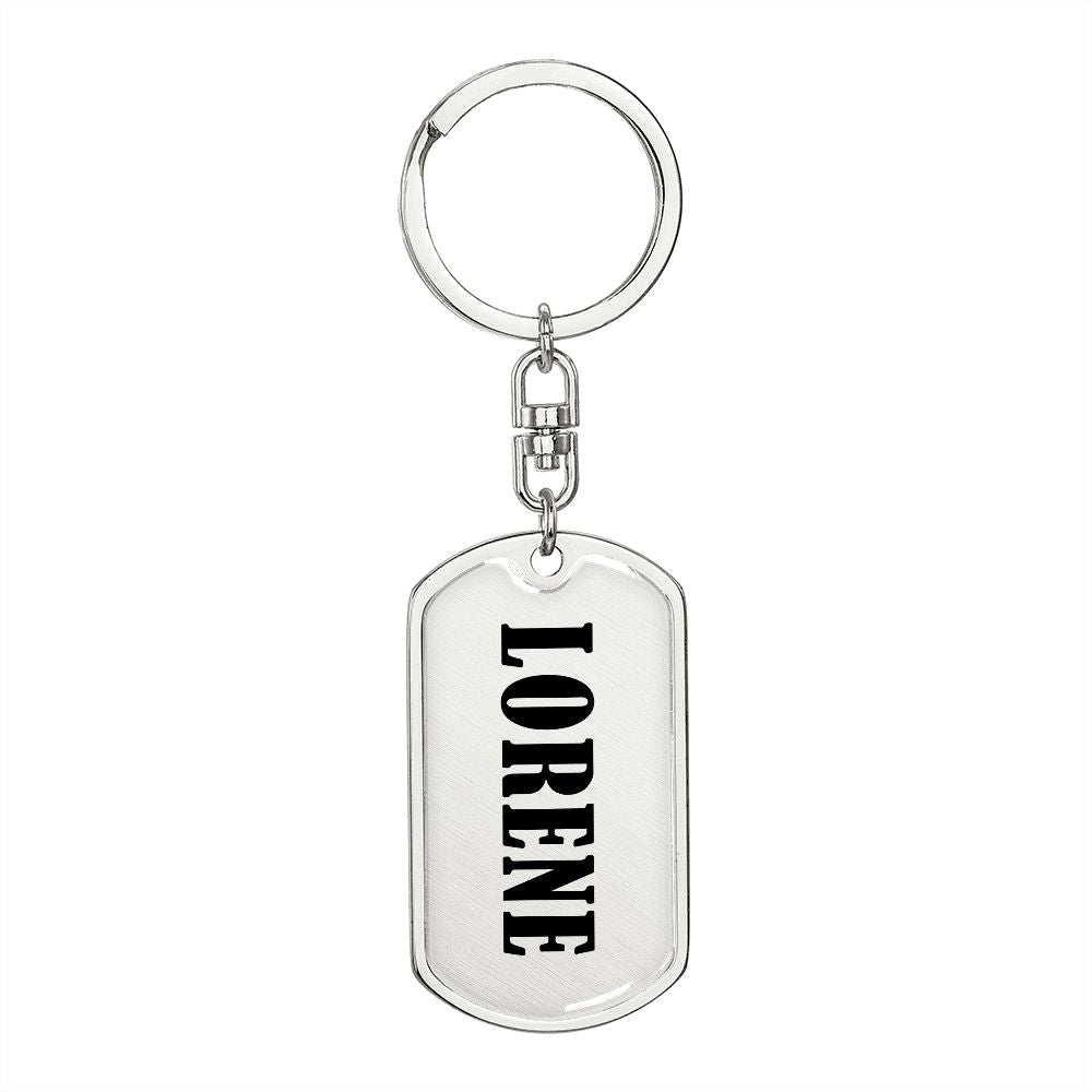 Lorene v01 - Luxury Dog Tag Keychain